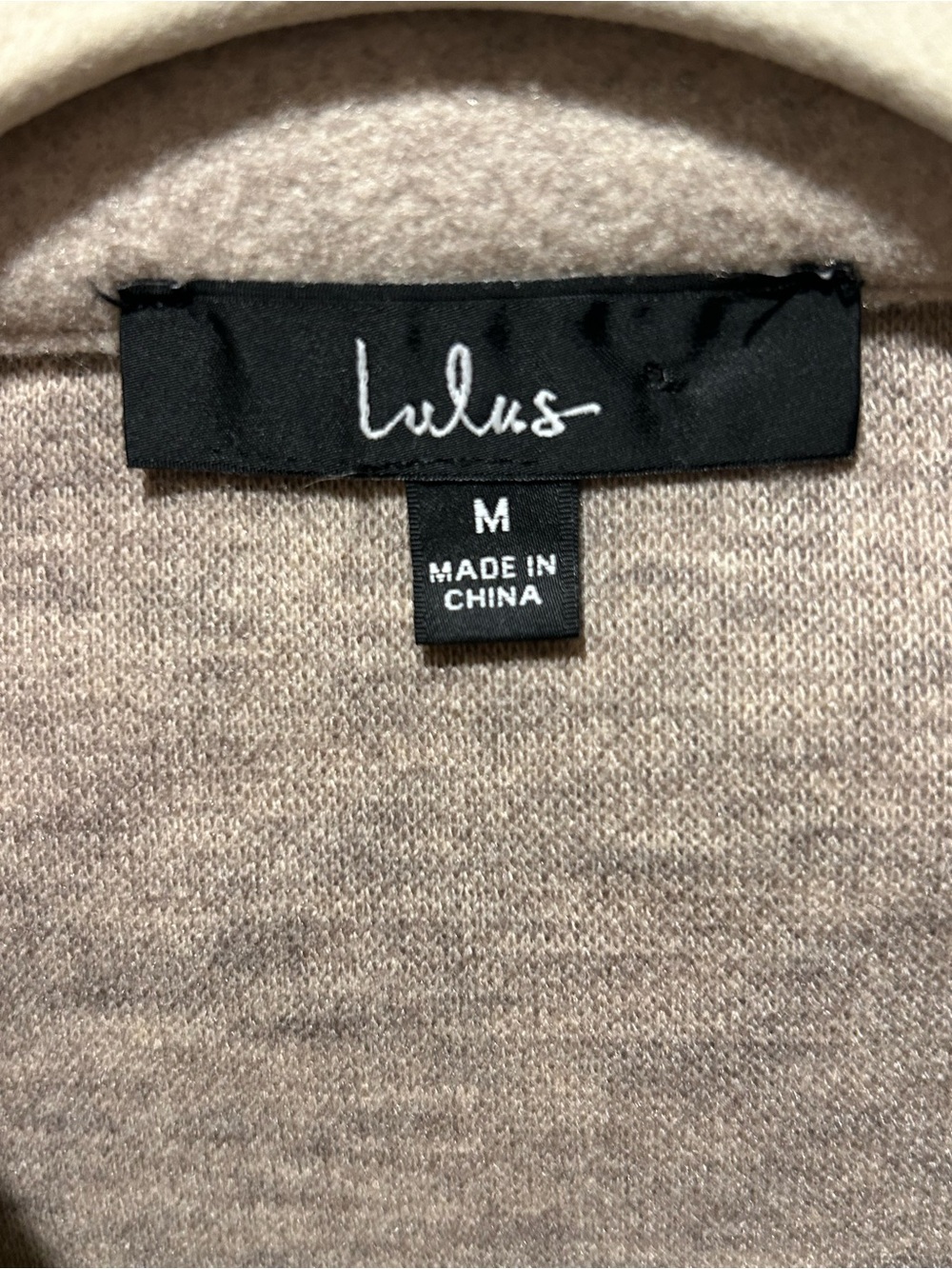 Lulus In With The New Beige Shaket , size Medium - Picture 10 of 11